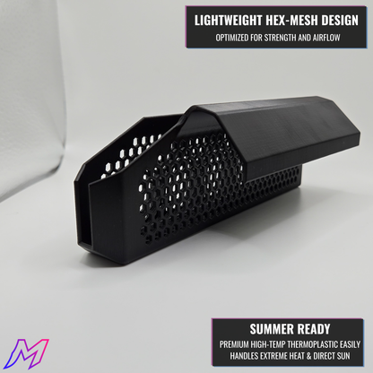 MATERIUM CX-50 phone holder lightweight hex-mesh design, summer ready high-temp ASA thermoplastic