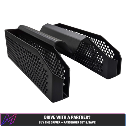 Mazda CX-50 center console phone mount location, driver and passenger side, slots into cupholder ledge