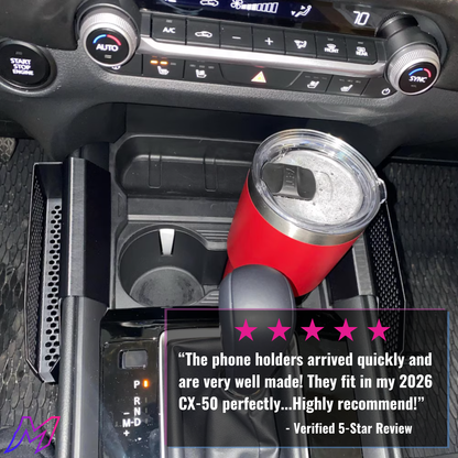MATERIUM CX-50 phone holder 5-star customer review, fits 2026 Mazda CX-50 perfectly