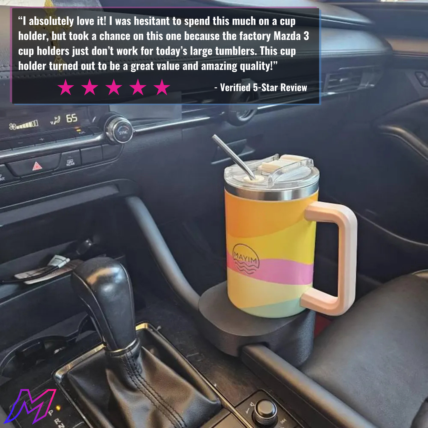 Mazda3 Water Bottle Holder | Gen 4 2019-2026 | Custom Console Fit