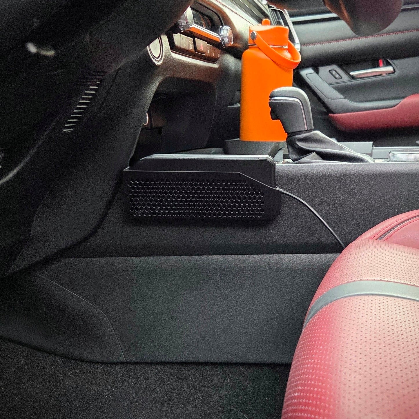 Mazda CX-50 console phone holder by MATERIUM installed in center console gap